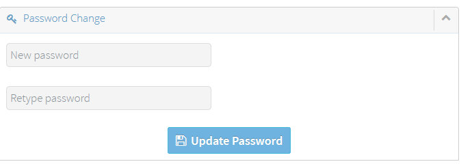 Changing your account password